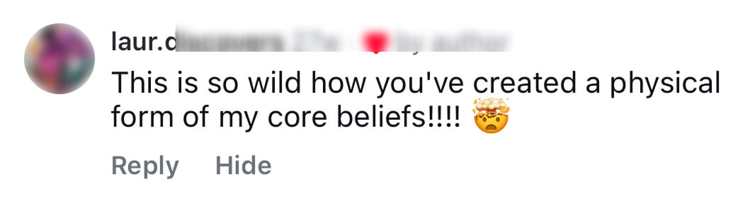 Social media comment calling Barterloo a physical form of core beliefs